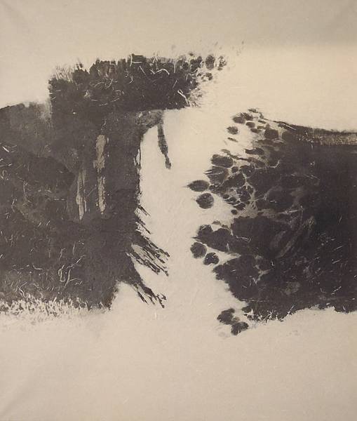 Pen and ink on rice paper, 45×35 cm