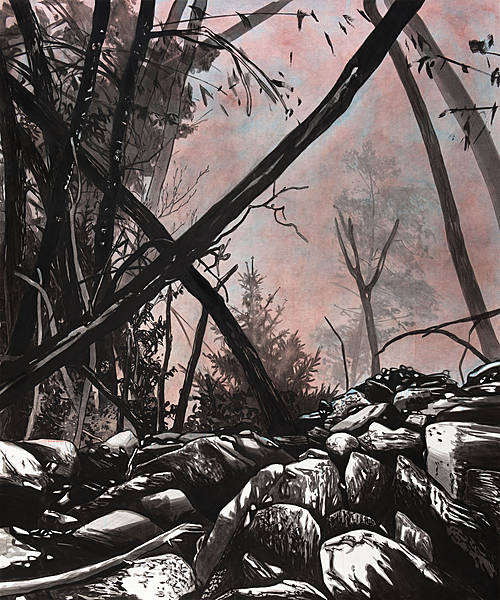 Die Rückkehr – 2014 – Öl auf Papier, 175×146