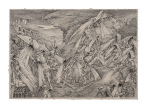 CHEN XI Unzufrieden, 2017 Tusche, Zeichnung auf Papier 45.5 x 66.5 cm Foto: Rudi Kremaier