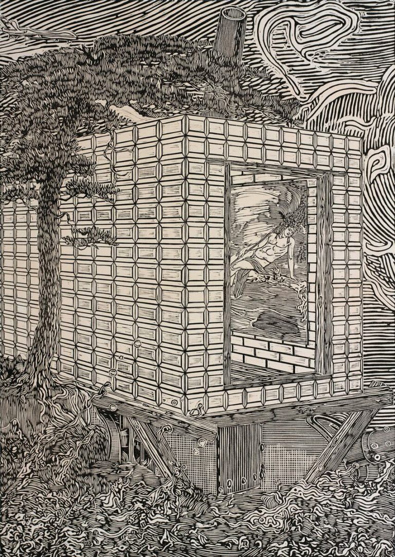 Narcissus Watches the Sunken Black Square