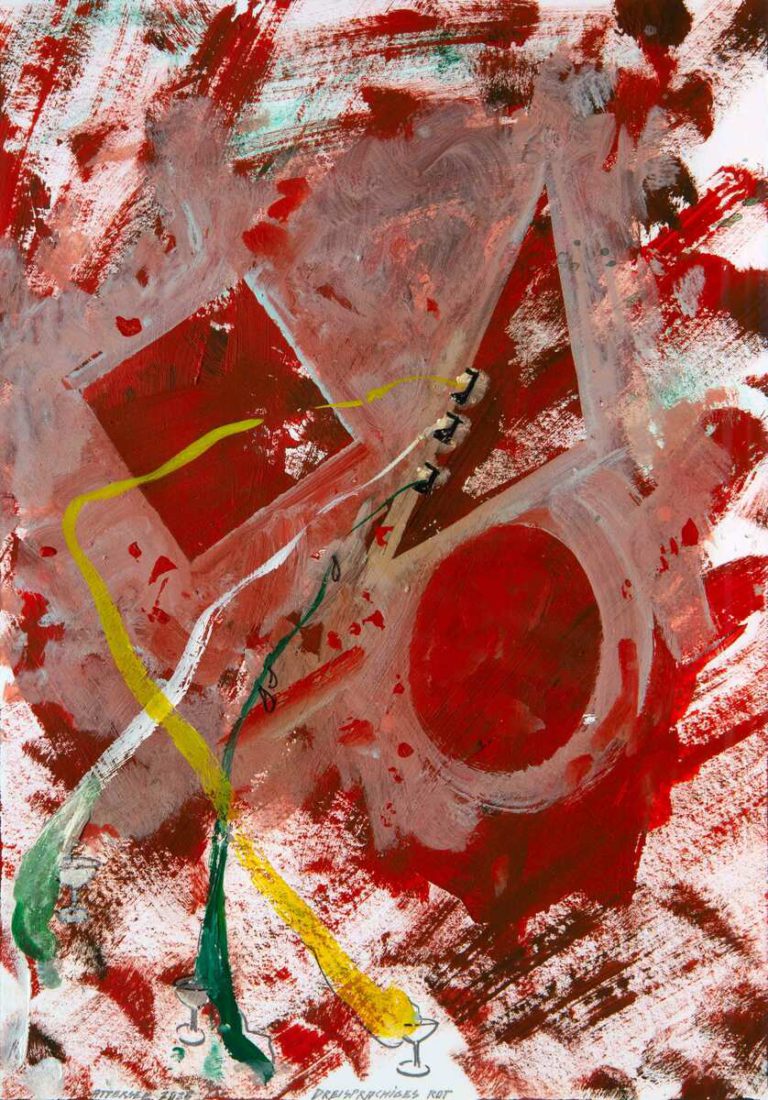 Dreisprachiges Rot