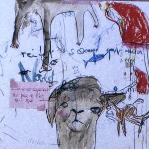 Der Erlkönig und sein Lama Serie (Diptychon), 2 Einzelbilder