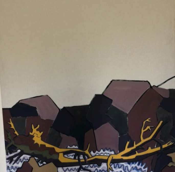 Baumgrenze, 2016. Öl auf Leinwand, 175 x 130 cm