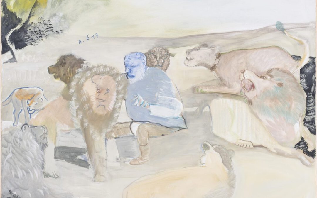 Löwenershaffung, 2x schwarz, 2017 | Leimfarbe auf Leinwand, 140 x 170 cm