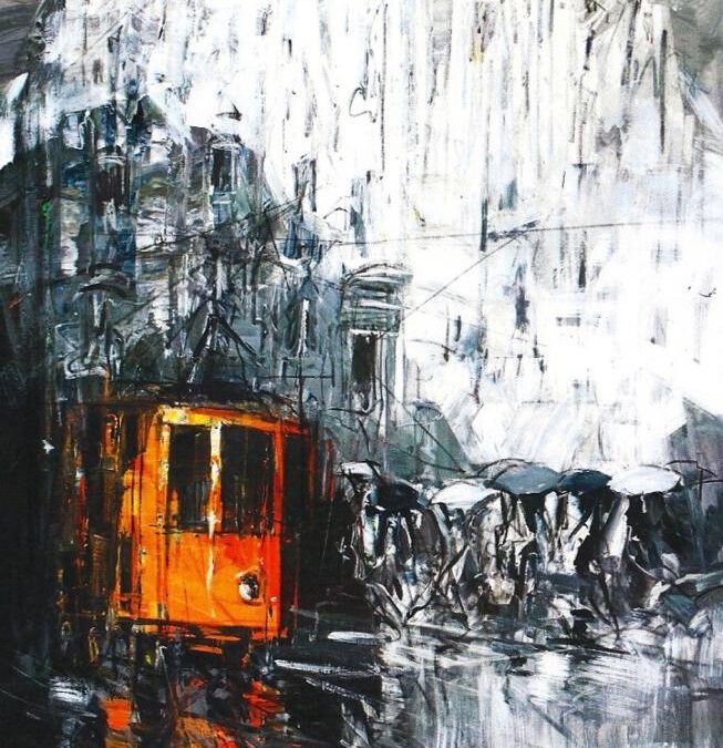 Metropoli 2019, Öl auf Acryl, 150 x 100cm