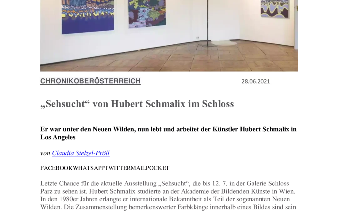 Sehsucht von Hubert Schmalix – Kurier 1 of 1