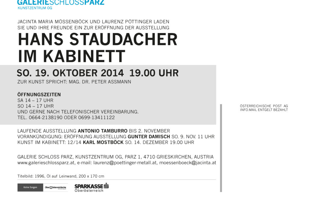 Kunst im Kabinett HANS STAUDACHER