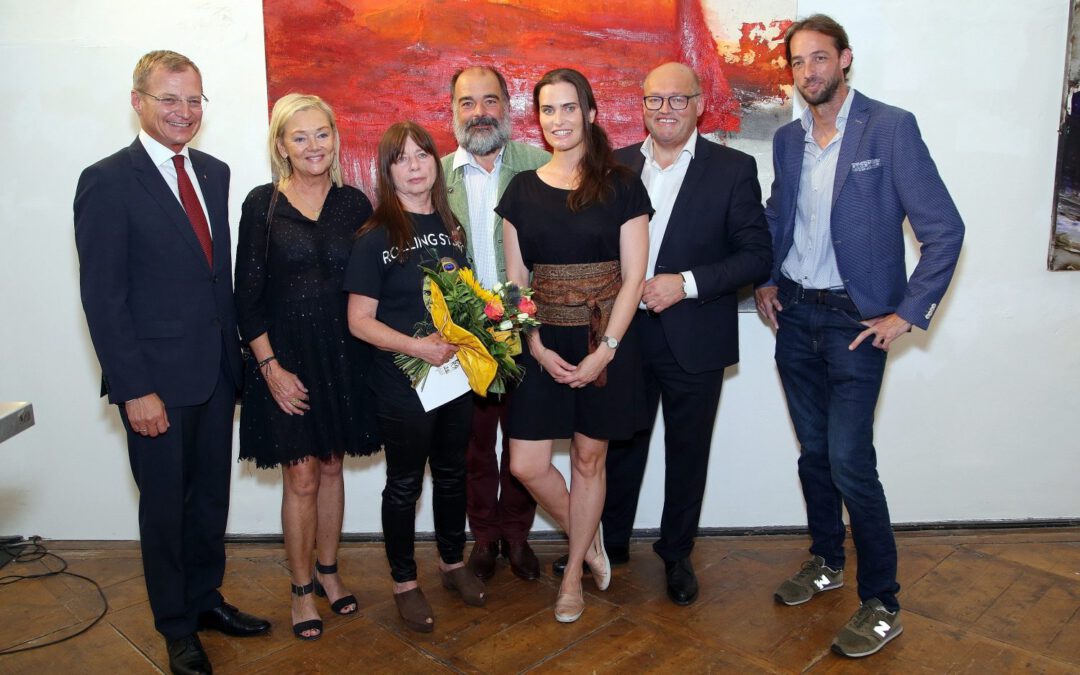 Landeshauptmann Thomas Stelzer, Jacinta Mössenböck, Maria Moser, Georg Spiegelfeld, Barbara Wetzlmair, Laurenz Pöttinger, Florian Steininger